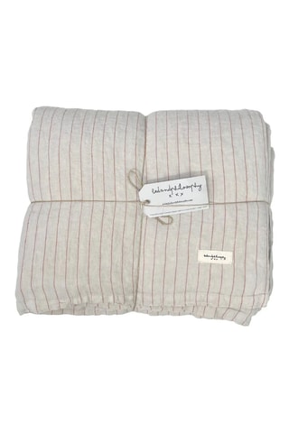 Housse de couette en lin Luna3 - Rouge brique