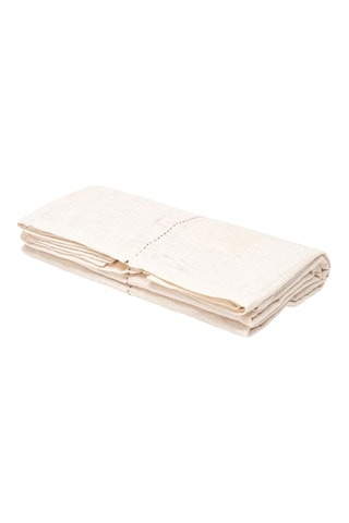 Nappe rectangulaire en lin Lucette2 - Ecru - 200 x 300 cm