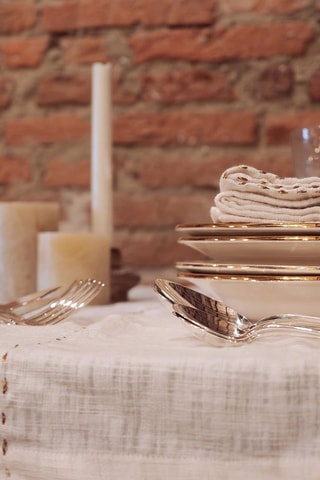 Nappe rectangulaire en lin Lucette2 - Ecru - 200 x 300 cm