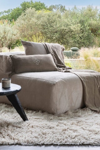 Plaid en lin Boreal - Marron - 130 x 230 cm