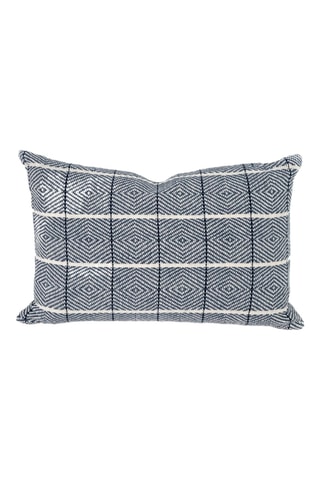 Coussin en lin Cacao - Bleu marine - 40 x 60 cm