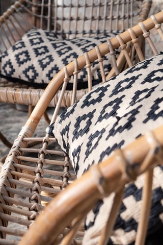 Coussin Flairs - Taupe et noir - 40 x 60 cm