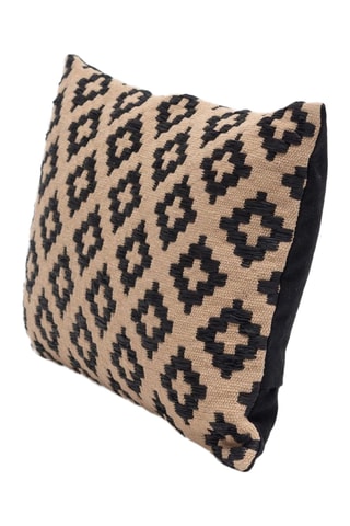 Coussin Flairs - Taupe et noir - 40 x 60 cm