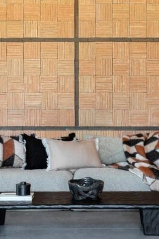 Coussin en laine Covercoulis - Marron - 40 x 60 cm