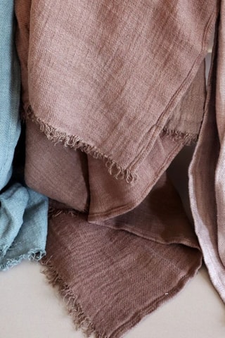 Plaid en lin Warmyup - Taupe - 150 x 180 cm