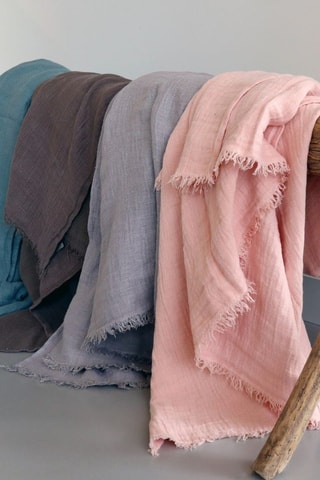 Plaid en lin Warmyup - Taupe - 150 x 180 cm