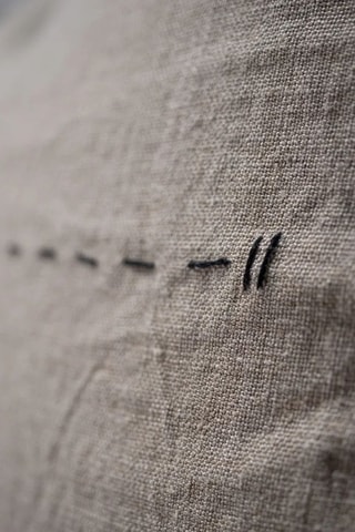 Coussin en lin Bopper - Taupe - 50 x 70 cm