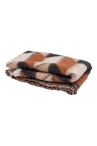 Plaid en laine Couchette - Marron - 135 x 230 cm