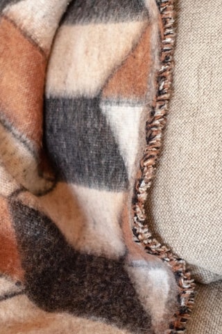 Plaid en laine Couchette - Marron - 135 x 230 cm