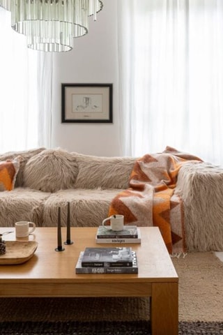 Plaid en laine Couchette - Orange - 135 x 230 cm