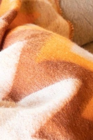 Plaid en laine Couchette - Orange - 135 x 230 cm