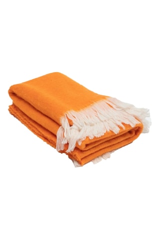 Plaid en laine Couffin - Orange - 135 x 230 cm