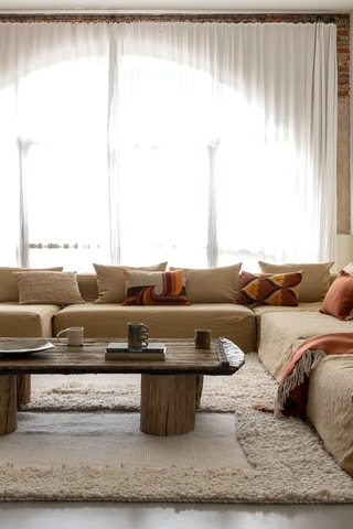 Plaid en laine Couffin - Orange - 135 x 230 cm