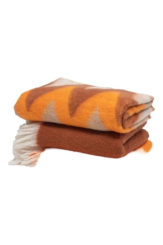 Plaid en laine Couffin - Orange - 135 x 230 cm