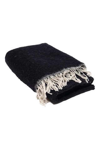 Plaid en laine Couffin - Noir - 135 x 230 cm