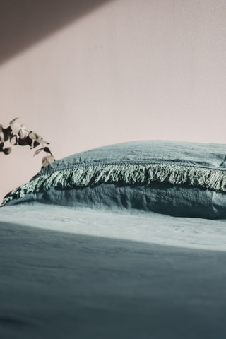 Couvre-lit en lin Gang - Vert clair