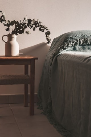 Couvre-lit en lin Gang - Vert clair