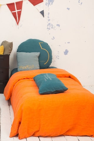 Parure de couette en lin Parurehc140to65 - Orange