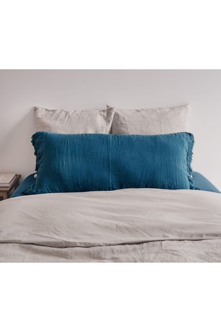 Coussin Loverfrange - Bleu canard - 55 x 110 cm