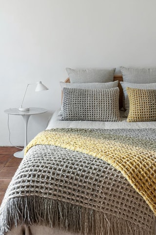 Plaid en laine Goodmoon - Marron - 140 x 250 cm