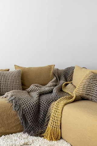 Plaid en laine Goodmoon - Marron - 140 x 250 cm