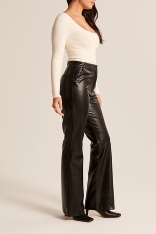 Pantalon taille haute - Noir