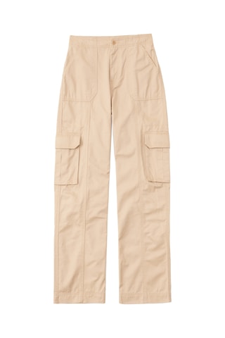 Pantalon taille haute - Beige
