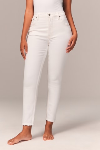Jean taille haute - Blanc