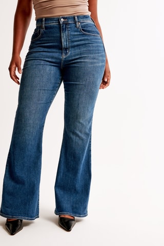 Jean taille haute - Bleu marine