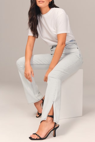 Jean taille haute - Bleu