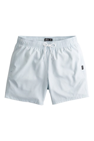 Short de bain - Ciel et blanc