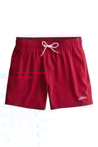 Short de bain - Rouge foncé