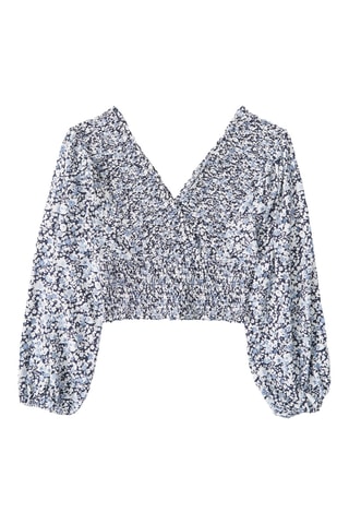 Crop top - Bleu-gris