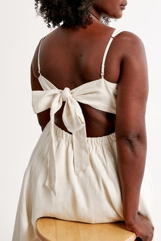 Robe longue en lin - Blanc