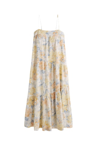 Robe longue en lin - Jaune