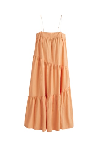 Robe longue en lin - Orange