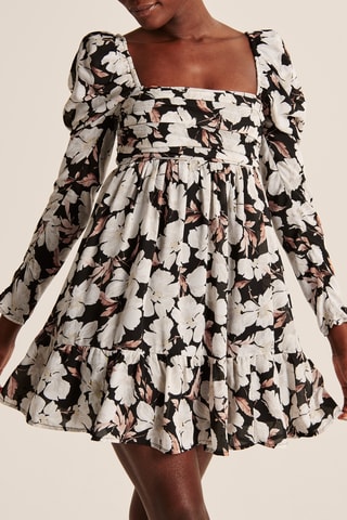 Robe patineuse - Blanc et noir