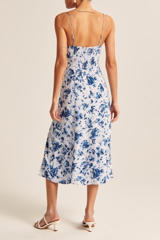 Robe midi - Bleu cobalt