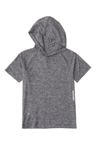 T-shirt à capuche - Gris chiné