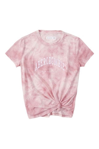 T-shirt tie and dye - Rose et blanc