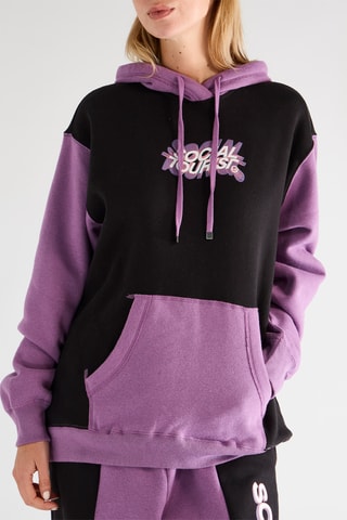 Sweat à capuche - Noir et violet