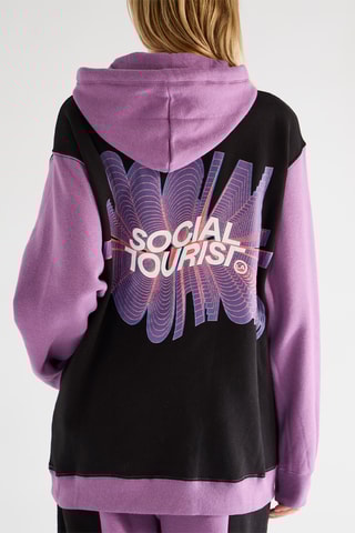 Sweat à capuche - Noir et violet