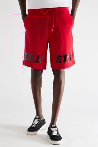 Short en lin - Rouge