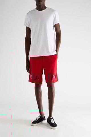 Short en lin - Rouge