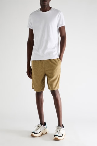 Short en velours - Kaki