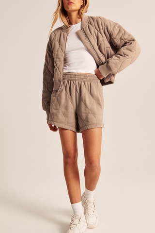 Short taille haute - Marron