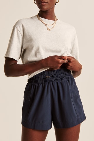 Short taille haute - Bleu marine