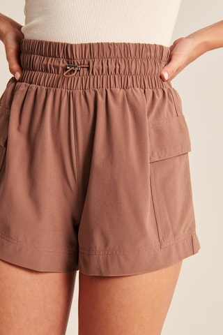 Short taille haute - Marron