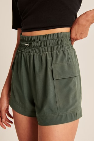 Short taille haute - Kaki