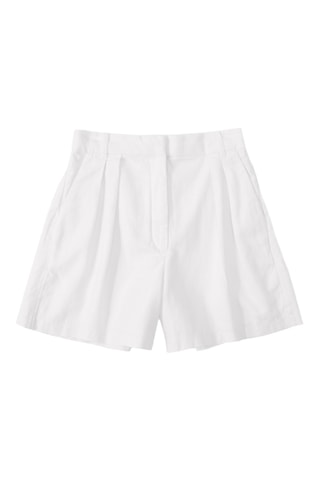 Short en lin - Blanc